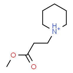 ChemSpider 2D Image | 1-(3-Methoxy-3-oxopropyl)piperidinium | C9H18NO2
