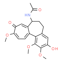 ChemSpider 2D Image | 3-Demethyl Colchicine | C21H23NO6