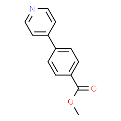 ChemSpider 2D Image | Methyl 4-Pyridin-4-yl-benzate | C13H11NO2