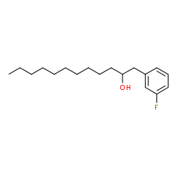 ChemSpider 2D Image | 1-(3-Fluorophenyl)-2-dodecanol | C18H29FO