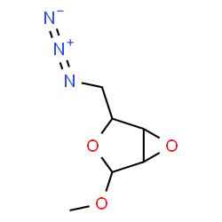 ChemSpider 2D Image | Methyl 2,3-anhydro-5-azido-5-deoxypentofuranoside | C6H10N3O3