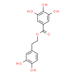 ChemSpider 2D Image | 2-(3,4-Dihydroxyphenyl)ethyl 3,4,5-trihydroxybenzoate | C15H14O7