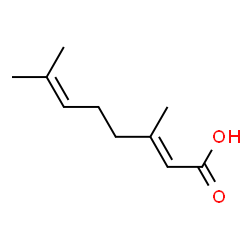 ChemSpider 2D Image | trans-geranic acid | C10H16O2