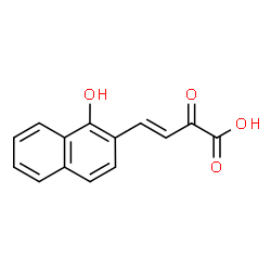 ChemSpider 2D Image | (3E)-4-(1-Hydroxy-2-naphthyl)-2-oxo-3-butenoic acid | C14H10O4