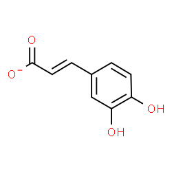 ChemSpider 2D Image | 3,4-Dihydroxycinnamate | C9H7O4