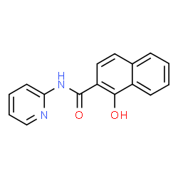 ChemSpider 2D Image | 1-Hydroxy-N-(2-pyridinyl)-2-naphthamide | C16H12N2O2