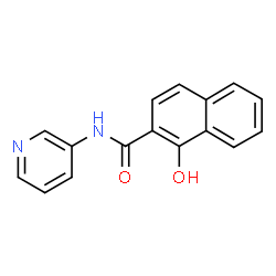 ChemSpider 2D Image | 1-Hydroxy-N-(3-pyridinyl)-2-naphthamide | C16H12N2O2