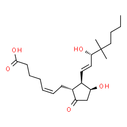 ChemSpider 2D Image | 16,16-Dimethyl Prostaglandin E2 | C22H36O5