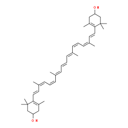 ChemSpider 2D Image | (9cis,9'cis,11cis,11'cis)-beta,beta-Carotene-3,3'-diol | C40H56O2