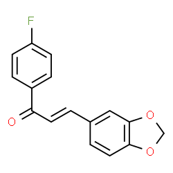 ChemSpider 2D Image | 4'-FLUORO-3,4-(METHYLENEDIOXY)CHALCONE | C16H11FO3