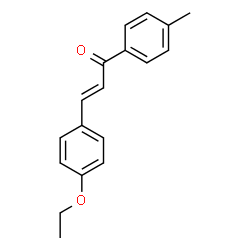 ChemSpider 2D Image | (2E)-3-(4-Ethoxyphenyl)-1-(4-methylphenyl)-2-propen-1-one | C18H18O2