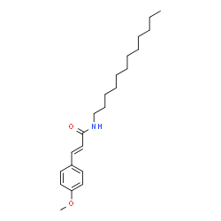 ChemSpider 2D Image | (2E)-N-Dodecyl-3-(4-methoxyphenyl)acrylamide | C22H35NO2