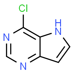ChemSpider 2D Image | 4-Chloro-5H-pyrrolo[3,2-d]pyrimidine | C6H4ClN3