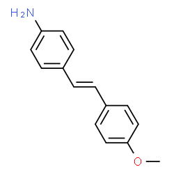 ChemSpider 2D Image | 4-[2-(4-methoxyphenyl)ethenyl]aniline | C15H15NO