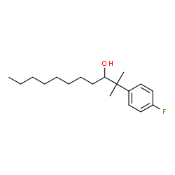 ChemSpider 2D Image | 2-(4-Fluorophenyl)-2-methyl-3-undecanol | C18H29FO