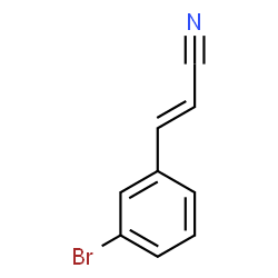 ChemSpider 2D Image | (2E)-3-(3-Bromophenyl)acrylonitrile | C9H6BrN