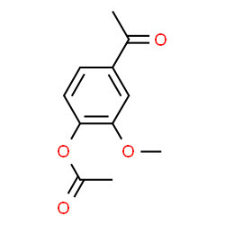 ChemSpider 2D Image | 4-Acetoxy-3-methoxyacetophenone | C11H12O4