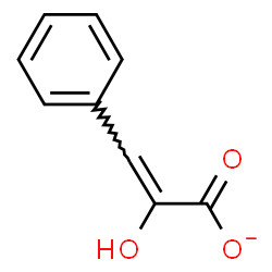 ChemSpider 2D Image | 2-Hydroxy-3-phenylacrylate | C9H7O3