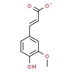 ChemSpider 2D Image | 4-Hydroxy-3-methoxycinnamate | C10H9O4