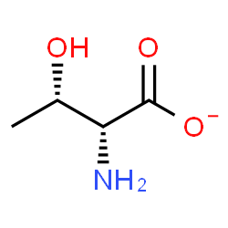 ChemSpider 2D Image | (2R,3S)-2-Amino-3-hydroxybutanoate | C4H8NO3