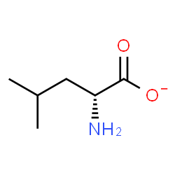 ChemSpider 2D Image | (2R)-2-Amino-4-methylpentanoate | C6H12NO2