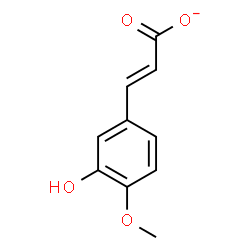 ChemSpider 2D Image | 3-Hydroxy-4-methoxycinnamate | C10H9O4