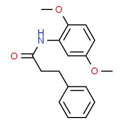 ChemSpider 2D Image | N-(2,5-Dimethoxyphenyl)-3-phenylpropanamide | C17H19NO3