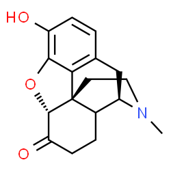 ChemSpider 2D Image | (5alpha)-3-Hydroxy-17-methyl-4,5-epoxymorphinan-6-one | C17H19NO3