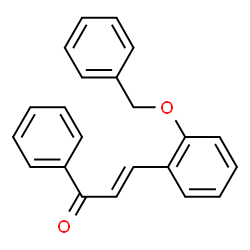ChemSpider 2D Image | (2E)-3-[2-(Benzyloxy)phenyl]-1-phenyl-2-propen-1-one | C22H18O2