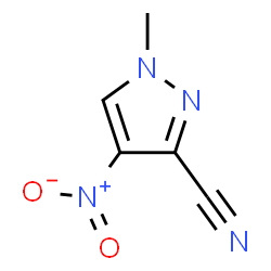 ChemSpider 2D Image | 1-Methyl-4-nitro-1H-pyrazole-3-carbonitrile | C5H4N4O2