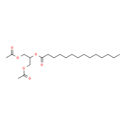 ChemSpider 2D Image | 1,3-Diacetoxy-2-propanyl myristate | C21H38O6