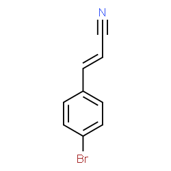 ChemSpider 2D Image | (2E)-3-(4-Bromophenyl)acrylonitrile | C9H6BrN