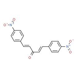 ChemSpider 2D Image | (1E,4E)-1,5-Bis(4-nitrophenyl)-1,4-pentadien-3-one | C17H12N2O5