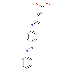 ChemSpider 2D Image | (2E)-4-Oxo-4-({4-[(E)-phenyldiazenyl]phenyl}amino)-2-butenoic acid | C16H13N3O3