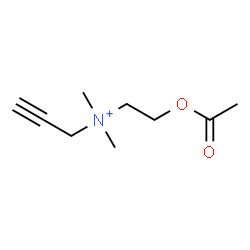 ChemSpider 2D Image | N-(2-Acetoxyethyl)-N,N-dimethyl-2-propyn-1-aminium | C9H16NO2