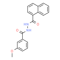 ChemSpider 2D Image | N'-(3-Methoxybenzoyl)-1-naphthohydrazide | C19H16N2O3
