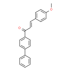 ChemSpider 2D Image | (2E)-1-(4-Biphenylyl)-3-(4-methoxyphenyl)-2-propen-1-one | C22H18O2