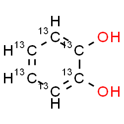 ChemSpider 2D Image | CATECHOL-13C6 | 13C6H6O2