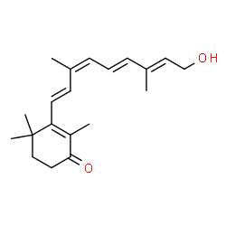 ChemSpider 2D Image | (9cis)-4-Oxoretinol | C20H28O2