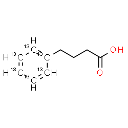 ChemSpider 2D Image | 4-(~13~C_6_)Phenylbutanoic acid | C413C6H12O2