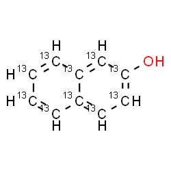 ChemSpider 2D Image | 2-(~13~C_10_)Naphthalenol | 13C10H8O