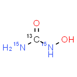 ChemSpider 2D Image | 1-Hydroxy(~13~C,~15~N_2_)urea | 13CH415N2O2