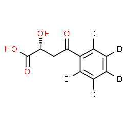 ChemSpider 2D Image | (2R)-2-Hydroxy-4-oxo-4-(~2~H_5_)phenylbutanoic acid | C10H5D5O4