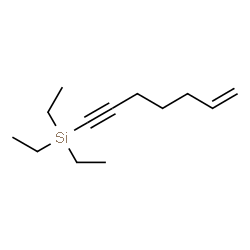 ChemSpider 2D Image | Triethyl(6-hepten-1-yn-1-yl)silane | C13H24Si