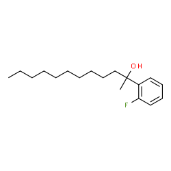 ChemSpider 2D Image | 2-(2-Fluorophenyl)-2-dodecanol | C18H29FO
