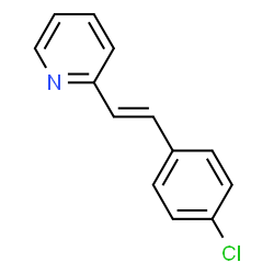 ChemSpider 2D Image | 2-[(E)-2-(4-Chlorophenyl)vinyl]pyridine | C13H10ClN