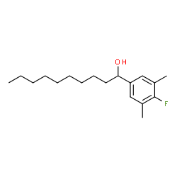 ChemSpider 2D Image | 1-(4-Fluoro-3,5-dimethylphenyl)-1-decanol | C18H29FO