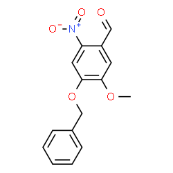 ChemSpider 2D Image | 4-(Benzyloxy)-5-methoxy-2-nitrobenzaldehyde | C15H13NO5