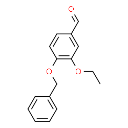 ChemSpider 2D Image | 4-Benzyloxy-3-ethoxybenzaldehyde | C16H16O3
