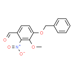 ChemSpider 2D Image | 4-(Benzyloxy)-3-methoxy-2-nitrobenzaldehyde | C15H13NO5